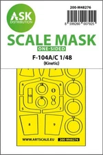1/48 Artscale F-104A/C one-sided express fit mask for Kinetik