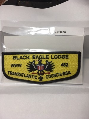 BLACK EAGLE LODGE 482 YELLOW BACKGROUND G3200