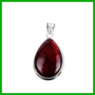 Daughters Day Deal Pear Natural Red Fire Labradorite Sterling Silver New Pendant