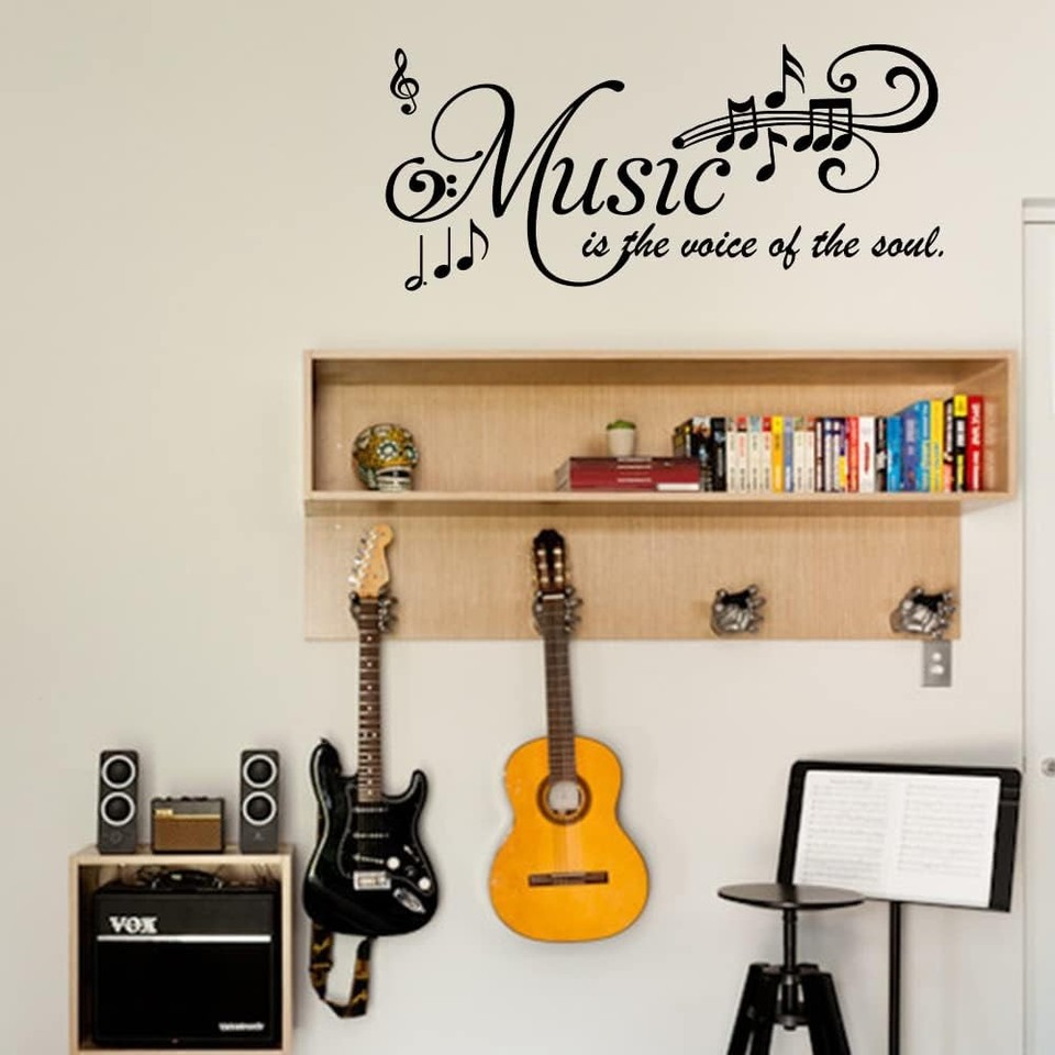 Vinyl Wall Art Decals Lettering Quotes Symbols Sayings for Music