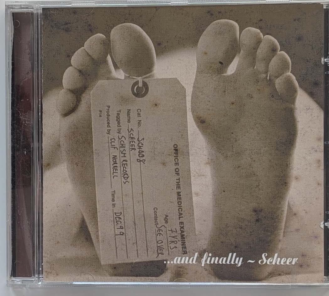 Scheer And Finally CD Alternative Rock Indie 4AD Schism Records EX