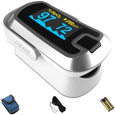 OLED Finger Pulse Oximeter, Dual Color O2 Meter, Accurate Blood Oxygen Monitor