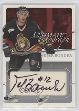 2003-04 ITG Ultimate Memorabilia 4th Edition 123/135 Peter Bondra #63 Auto 2d8