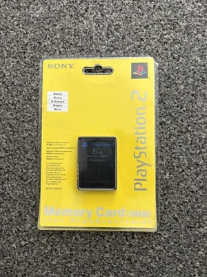 Original Sony PlayStation 2 PS2 8MB Memory Card Schwarz MagicGate Neu Sealed