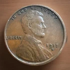 1917-S LINCOLN WHEAT CENT, VERY NICE "XF" condition, #2216