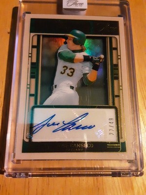 2025 Panini Three And Two Baseball Autograph Jose Canseco #LS-JC ..22/49