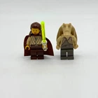 Vintage Lego Star Wars Naboo Swamp 7121 Minifigs Qui-Gon Jinn Jar Jar Binks