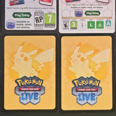 64 UNBENUTZTE Pokémon TCG Live Codes (SV Ära Sets inkl 151)