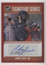 2018 Panini Donruss Signature Series Red /25 Chance Sisco #SS-CS Rookie Auto RC