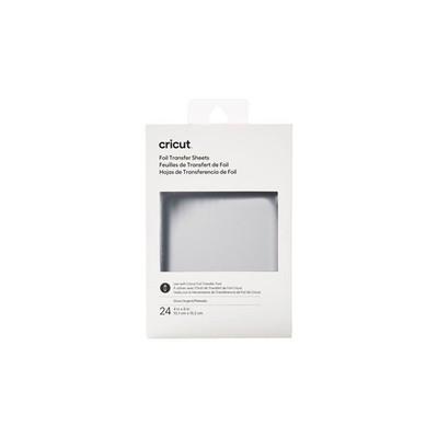 Cricut Transfer Foil Sheets - 2008713 - Silver - 10,1cm x 15,2cm - 24 Bogen