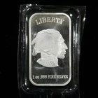 1 oz Indian Head Buffalo Silver Bar .999 Fine Silver – In Capsule