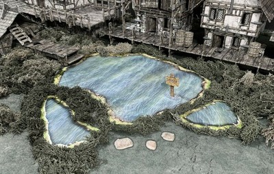 Lakes & Bogs Terrain - D&D Fantasy Scenery DND Battle Systems YHP