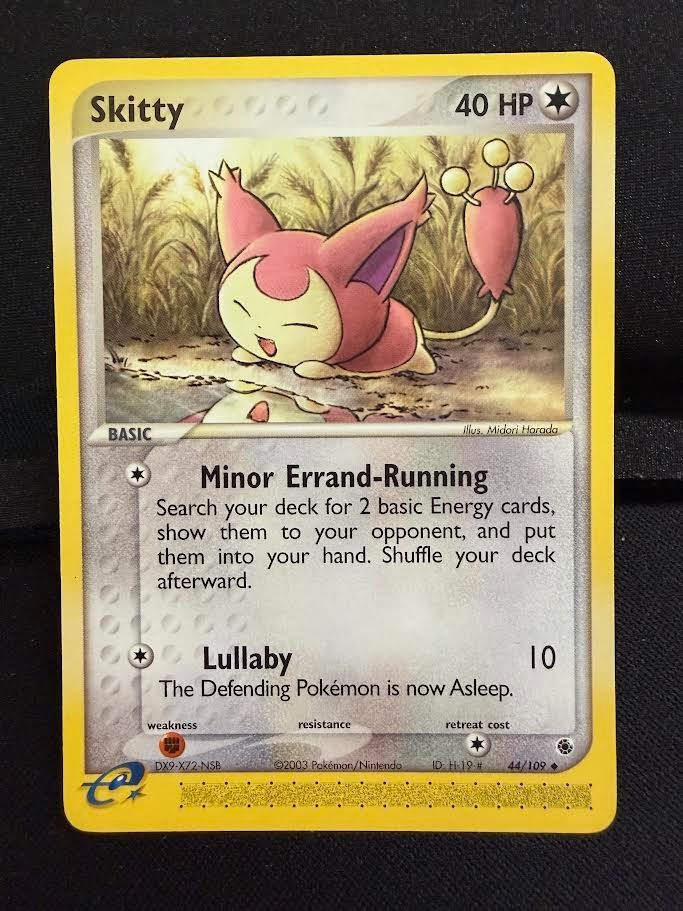 Pokemon Ex Ruby & Sapphire Skitty Uncommon (44/109) NM