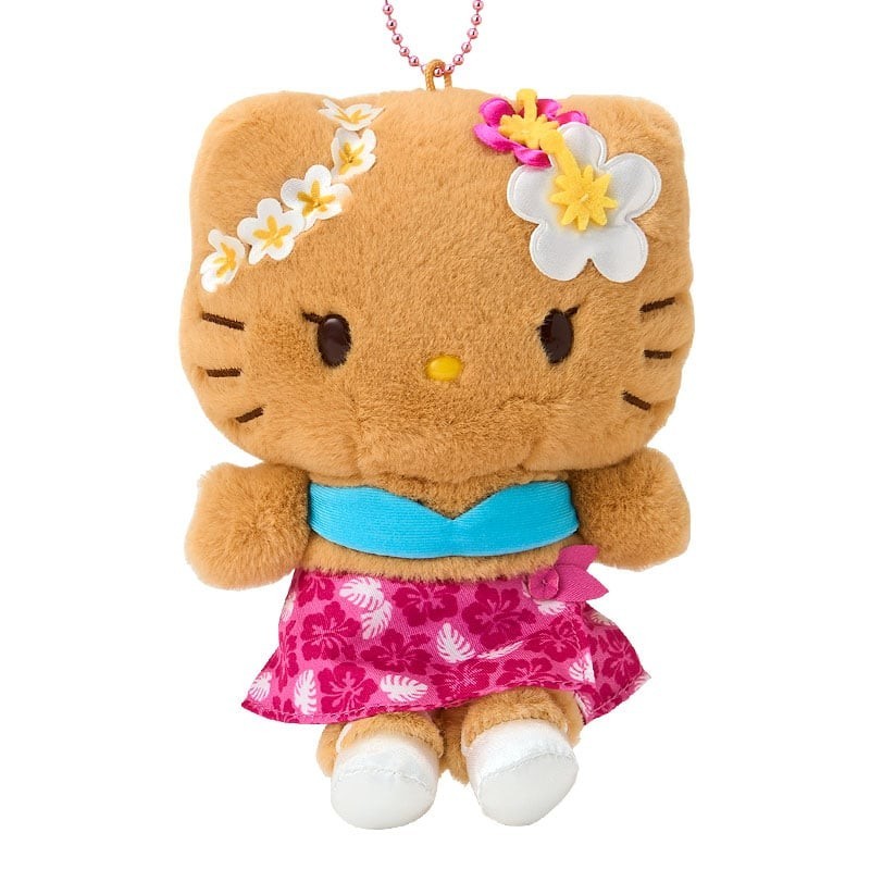 Sanrio Tanned Hello Kitty Plush Mascot Keychain Tokonatsu Vacation