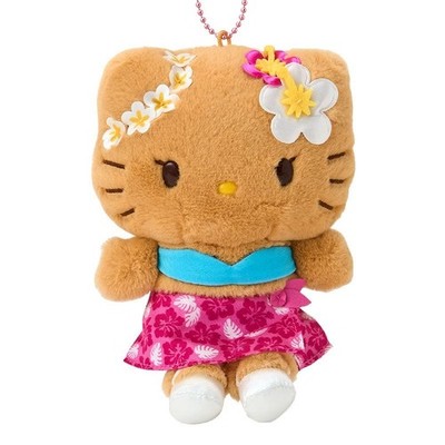 Sanrio Tanned Hello Kitty Plush Mascot Keychain Tokonatsu Vacation