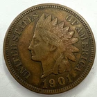 1901 Indian Head Cent Exact Coin Imaged #IND2056