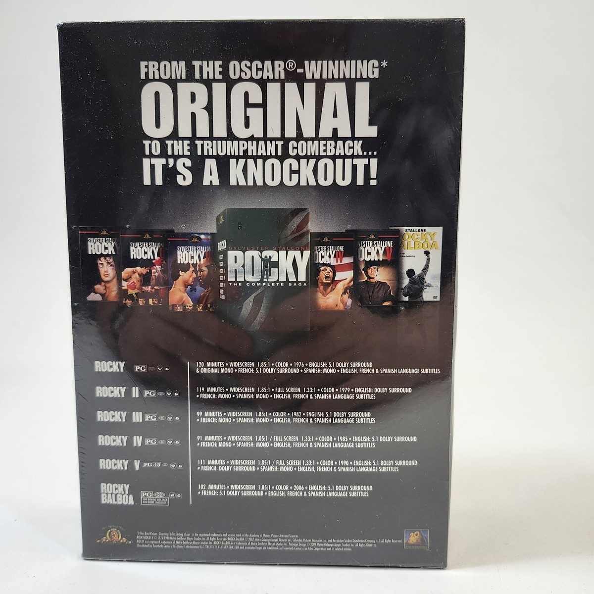 Rocky - The Complete Saga Collection (DVD, 2009, 6-Disc Set
