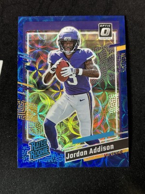 2023 Panini Donruss - Jordan Addison #368 Optic Preview Blue Scope Prizm (RC)