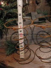 3 Rusty BED SPRINGS ~ Primitive Old Vintage Metal Hourglass Coils Tornado