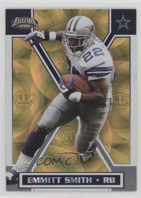 2002 Pacific Exclusive Gold Emmitt Smith #50 HOF 0h6w