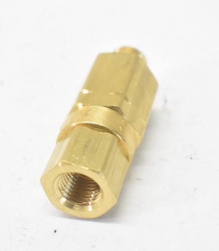 Brass Check Valve 1/4" MPT x 3/8" Female Outlet Straight Connection Fitting