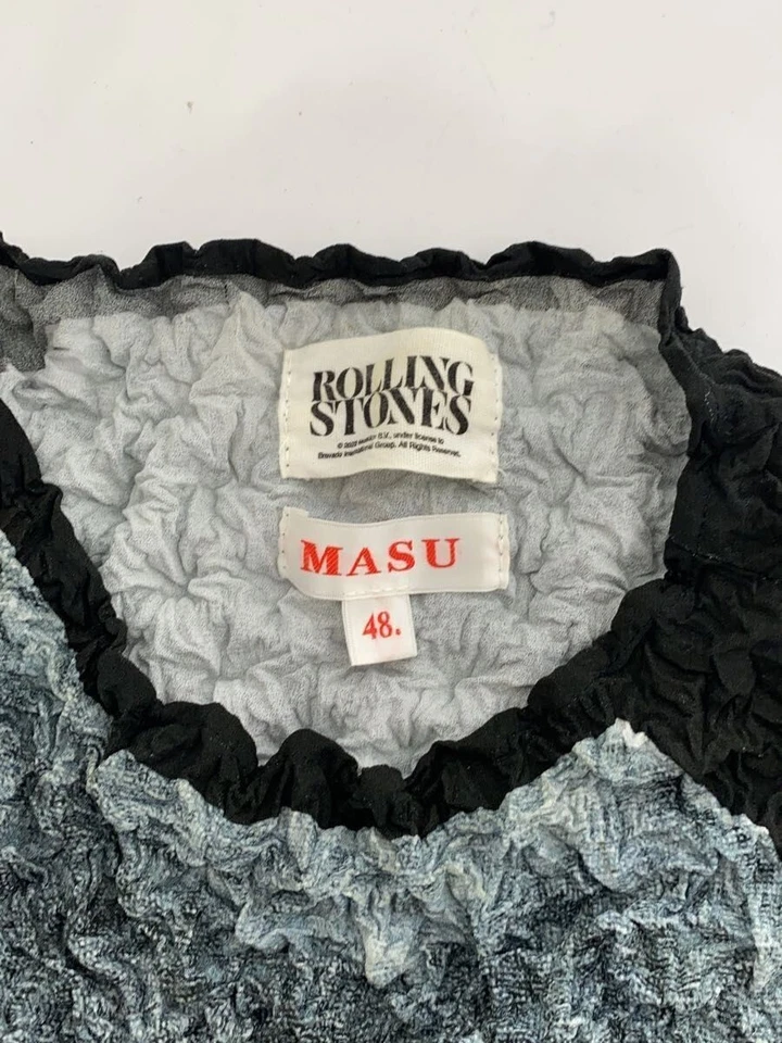 MASU Other x THE ROLLING STONES POPCORN RAG 48 Polyester GRY MVFW-CS0122R Used - Image 3 of 4