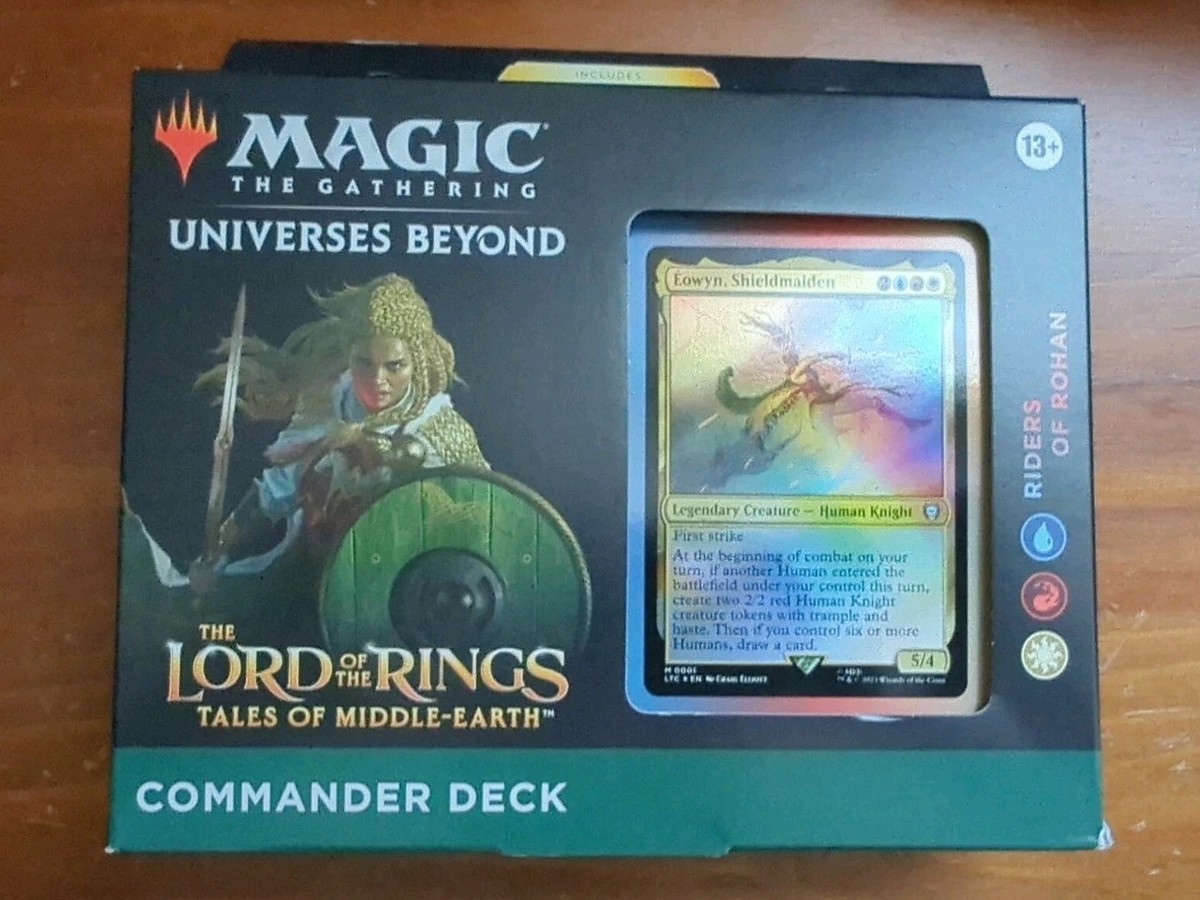 mtg rohan commander deck Riders of Upgrade Etched Display Commander Riders of Rohan Upgrade -