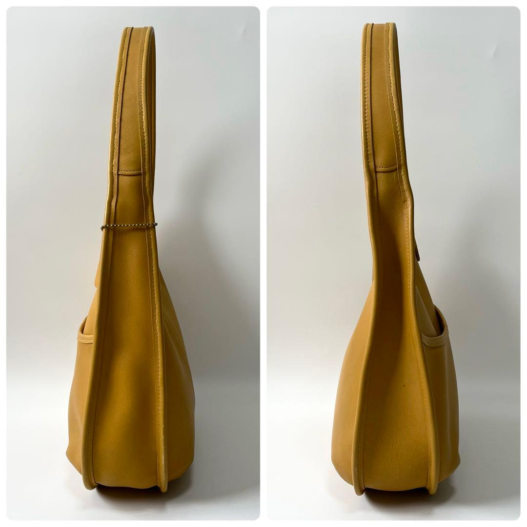 COACH Old Coach Ergo 9033 Yellow Leather Shoulder Bag USA Made | eBay