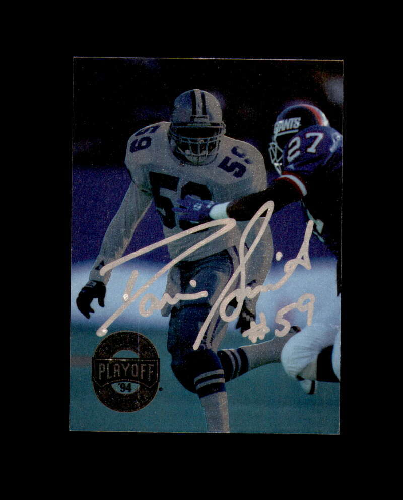 Darrin Smith Hand Signed 1994 Playoff Dallas Cowboys Autograph