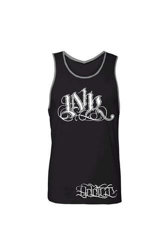 NEW MENS InkAddict INK MEAS Tank Top BLACK / HEATHER GREY SMALL-2XLARGE ...