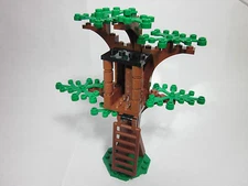 Custom forest tree house with green leaves, all new parts, FREE U.S. Shipping!