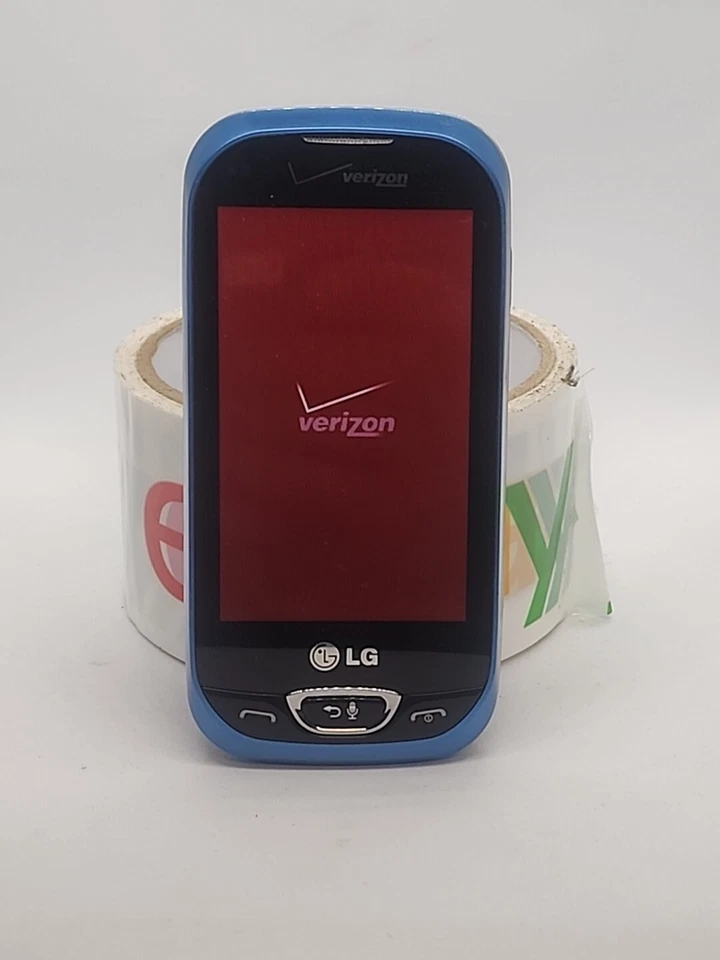 Teléfono deslizante raro LG Extravert 2 II VN280 - azul y plateado (Verizon) Foto 4 de 4