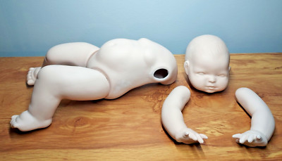 Crawling Baby By Lou Henri Set Ready To Be Painted Ceramic Bisque Craft Set