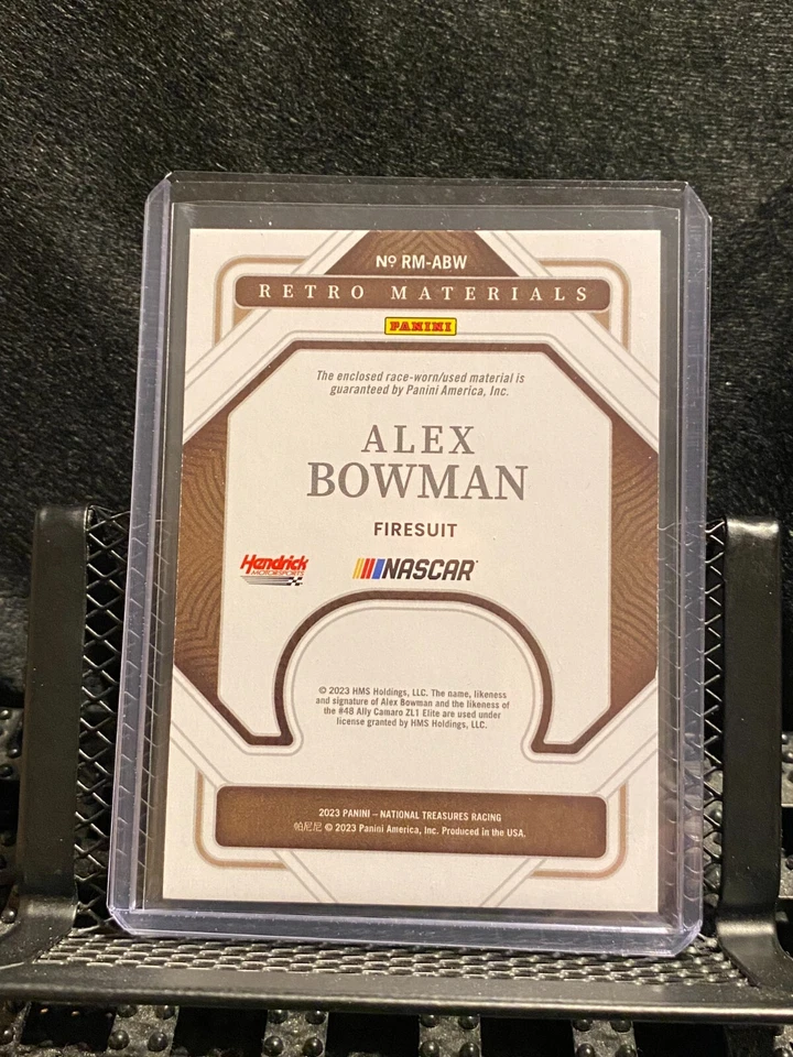 Alex Bowman  2023 National Treasures  Retro Materials - Fire Suit  #59/99 - Image 2 of 2