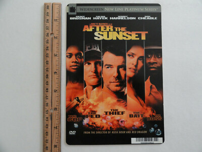 AFTER THE SUNSET - PIERCE BROSNAN - BLOCKBUSTER VIDEO BACKER CARD 5''X8''
