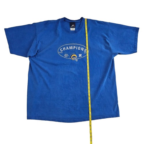 Vintage St Louis Rams (Mens XXL) T-Shirt Blue NFL Football Pro Player Superbowl - Picture 6 of 6