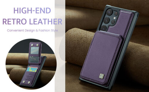 For Samsung Galaxy S23 Ultra S22 S21 Plus RFID Blocking Leather Wallet Card Case - Picture 9 of 79