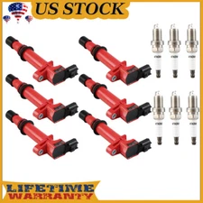 56028138 UF270 Ignition Coils 6pcs & Spark Plug  For 2004-2008 Dodge Dakota 3.7L