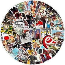 50 Pack GTA Video Game Sticker - Decorate Your Accessories