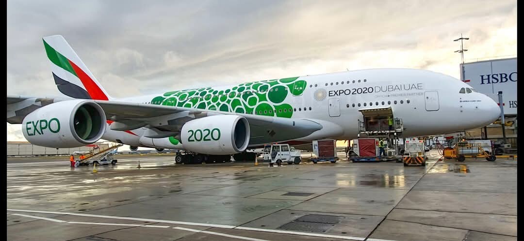 GEMINI JETS 1:200 scale EMIRATES AIRBUS A380 GREEN EXPO 2020