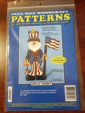Full Size Woodcraft Patterns Uncle Sammy Uncle Sam 4th July Patriotic 