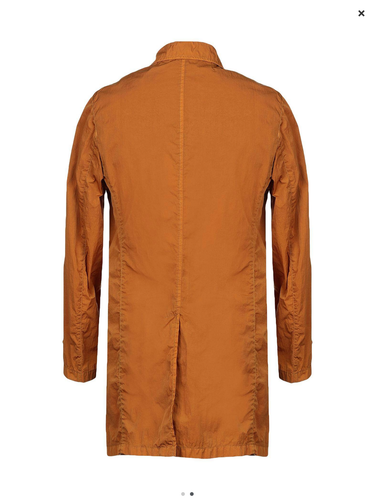 HEVO ITALIA, Spring Lightweight MACKINTOSH STYLE BROWN TRENCH COAT - 第 6/19 張圖片