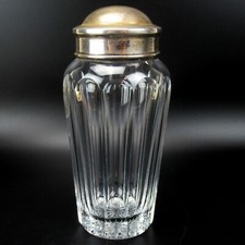 Shaker da cocktail Lutz & Weiss con montatura e coperchio in argento 835 art deco