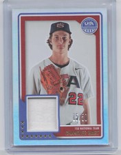 2023 Panini USA Baseball Stars & Stripes #USAM-CH Chandler Hart Jersey #/50