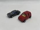 Vintage Convertors Mini-Bot Die-Cast Transformers GoBots Lot GRAY CAR & RED VAN