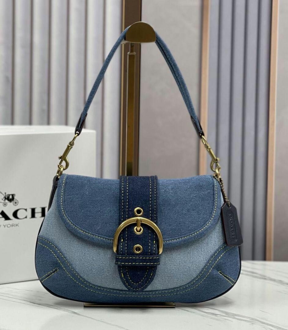 COACH OUTLET Soho Bag shoulder bag Upcycle Repurpose Denim COACH OUTLET Soho Bag shoulder bag Upcycle Repurpose Denim
