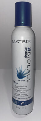 MATRIX BIOLAGE styling Blue Agave Whipped Volume Mousse 8.5 oz / 241 g NEW!!