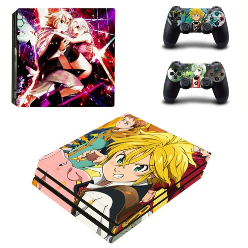 Regular PS4 Slim Pro Consoles Controller Skin Stickers Decal 7 Deadly Sins Anime - Picture 3 of 6