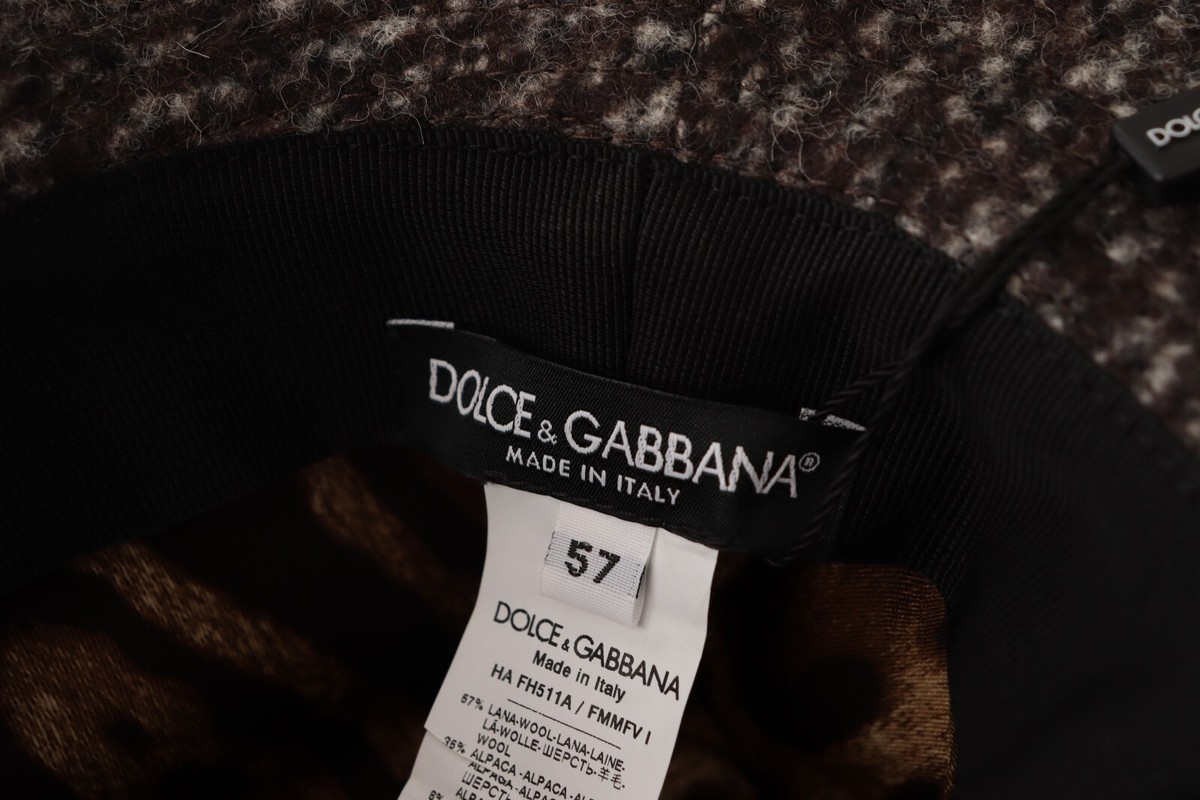 Dolce & Gabbana Gray Melange Blended Textured Tweed Capello Women\'s Hat Dolce & Gabbana Hats for Women | Online Sale up to 64% off  main image 2