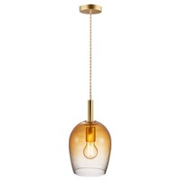 Pendelleuchte Uma 18 Nordlux Bernstein Glas E27 HäNgeleuchte Pendel HäNgelampe